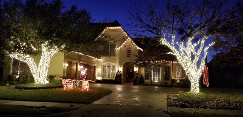 Christmas lights The Colony