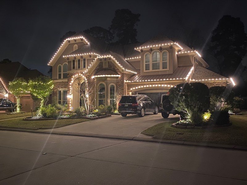 Christmas lights The Colony