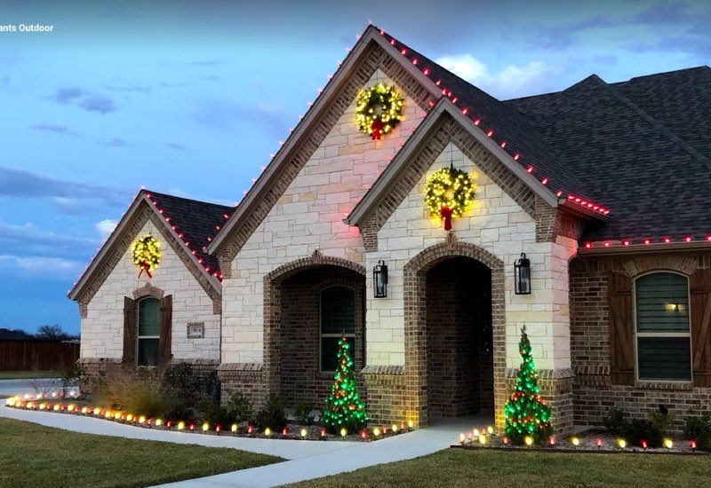Christmas lights The Colony